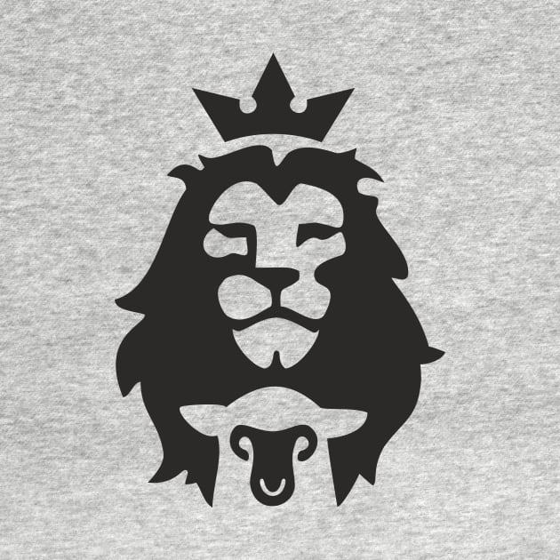 The Lion King & The Lamb - Lion Face - Lion of Judah - Christian by diystore